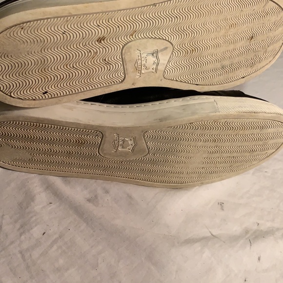 Trask black leather lace up low top sneakers tennis shoes men's size 10 casual - Picture 6 of 9